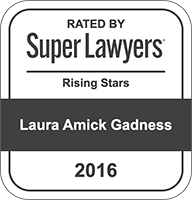 Rated By Super Lawyers | Rising Stars | Laura Amick Gadness | 2016
